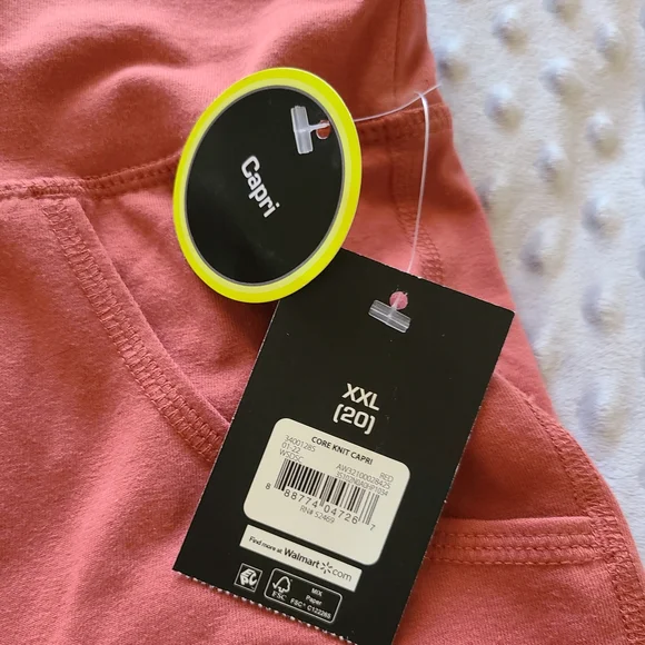 Athletic Works Olive and Coral Capri Pants Bundle - Picture 8 of 8